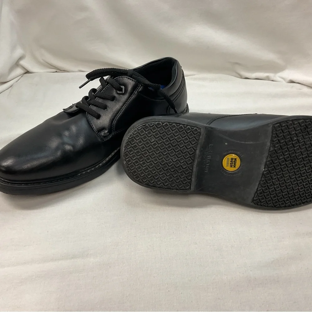 Nunn Bush Work Men's Black Leather‎ Polished Oxford Shoes, Size 9.5 M, Lace-Up